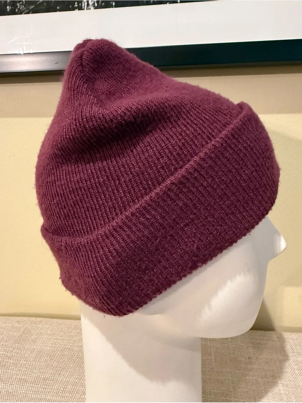 Carhartt Youth Cuffed Beanie Hat Burgundy Maroon Acrylic Winter AH8990